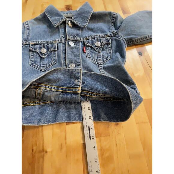 Levis‎ Jacket Type 1 Iconic Denim Trucker Western Rodeo Jean Jacket Size Small - Picture 8 of 9